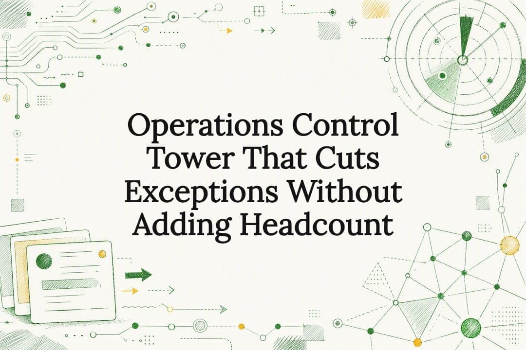 Operations Control Tower That Cuts Exceptions Without Adding Headcount